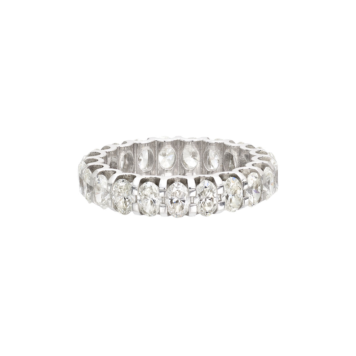 ETERNITY DIAMOND RING 18K WHITE GOLD