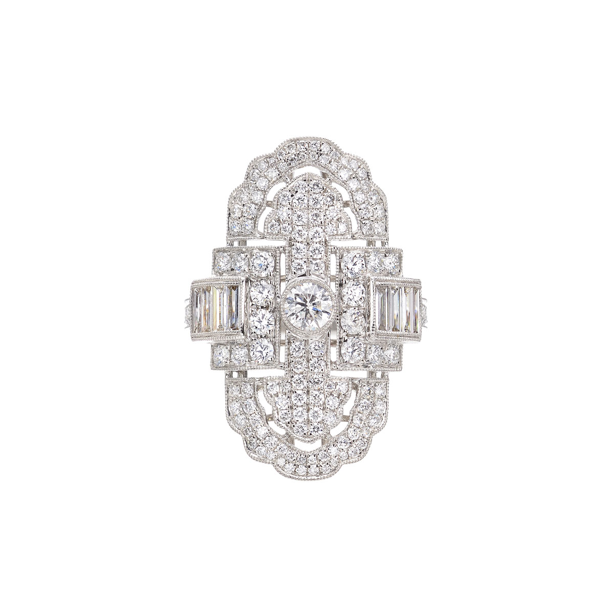 DIAMOND RING 18K WHITE GOLD