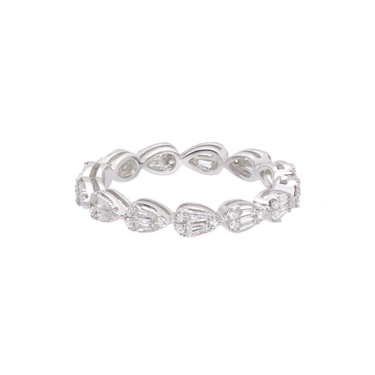 ETERNITY DIAMOND RING K18 WHITE GOLD