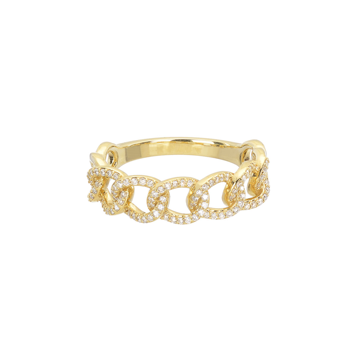DIAMOND RING K18 YELLOW GOLD