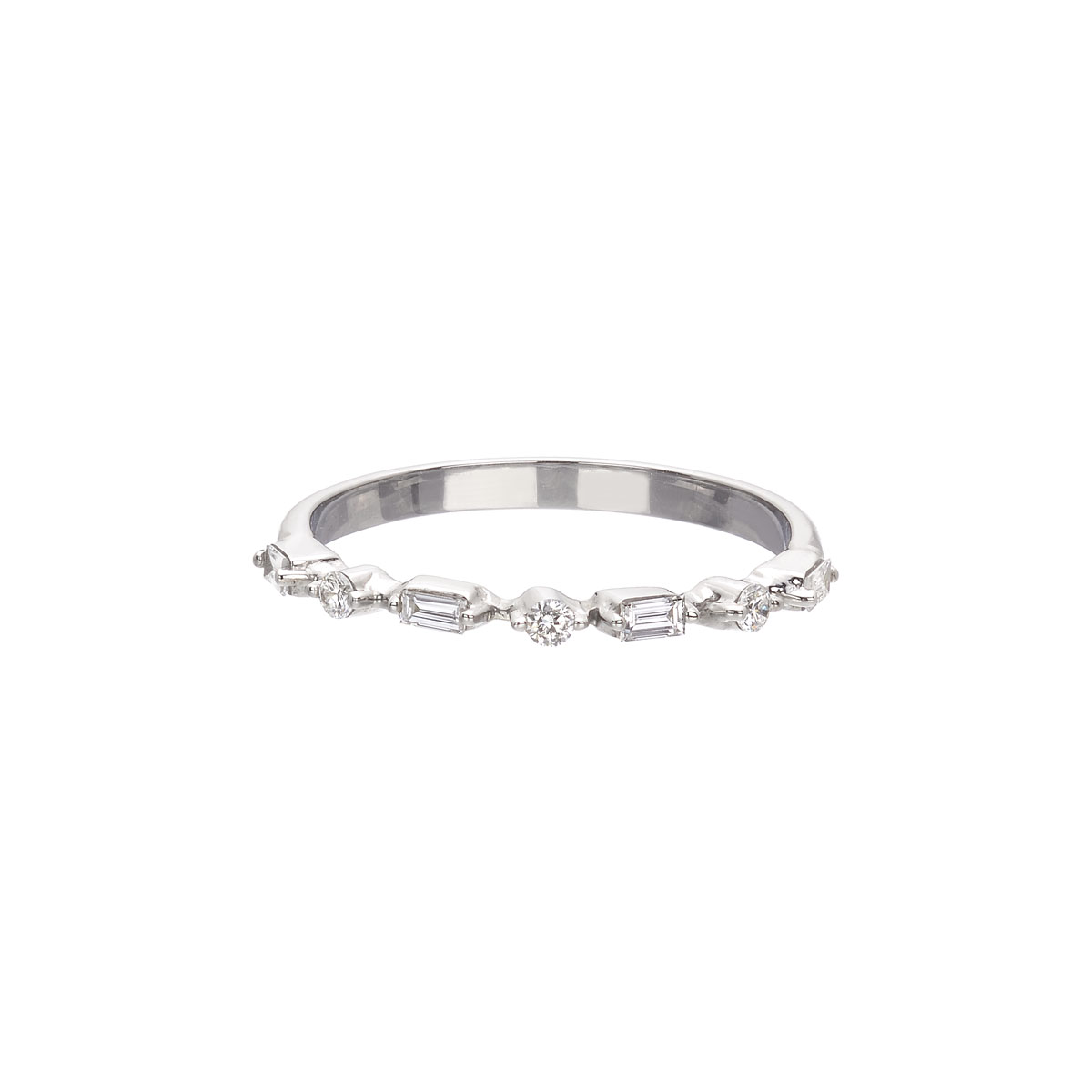 DIAMOND RING K18 WHITE GOLD
