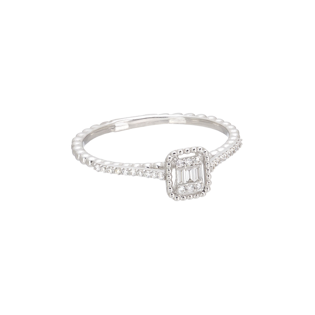 DIAMOND RING 18K WHITE GOLD