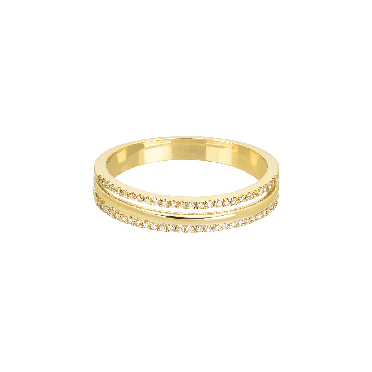 DIAMOND RING 18K YELLOW GOLD