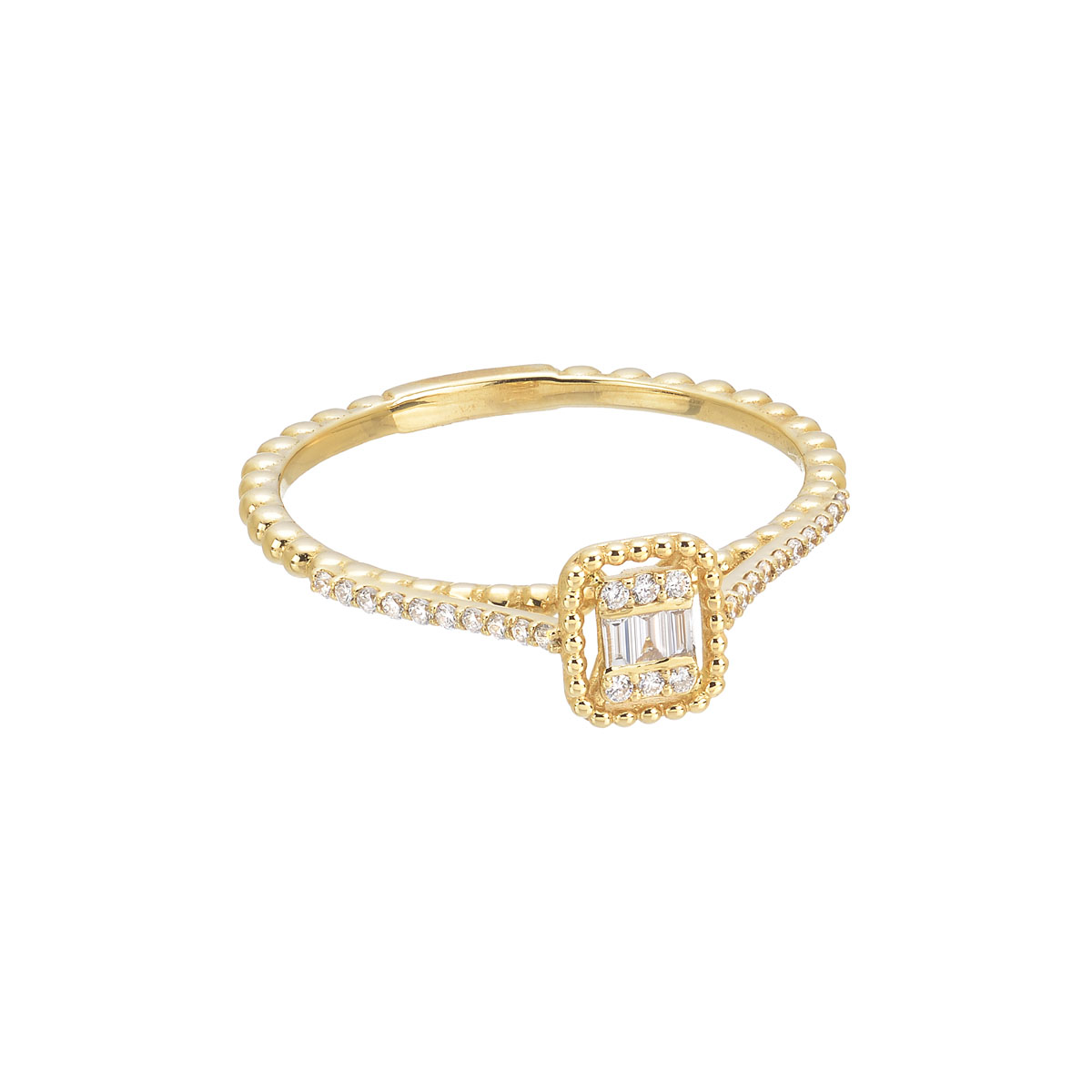 DIAMOND RING 18K YELLOW GOLD