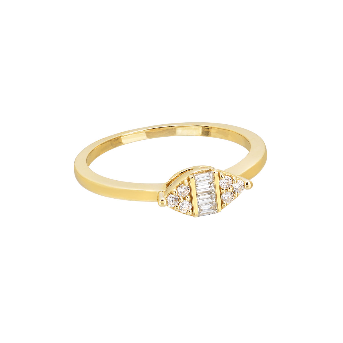 DIAMOND RING 18K YELLOW GOLD
