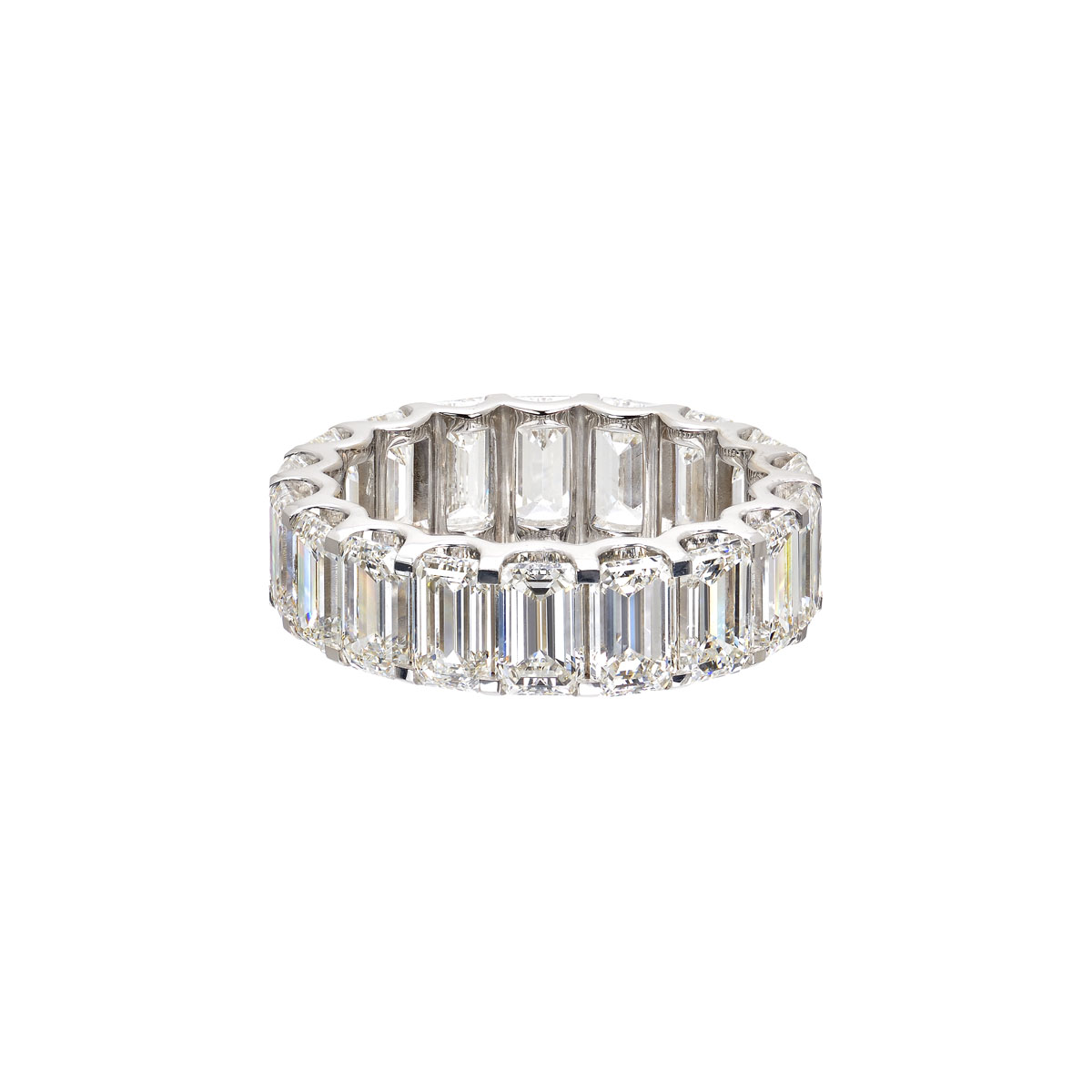 ETERNITY DIAMOND RING 18K WHITE GOLD