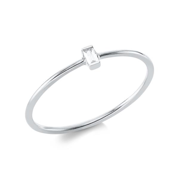 18K SOLITAIRE RING WITH BRILLIANT DIAMOND