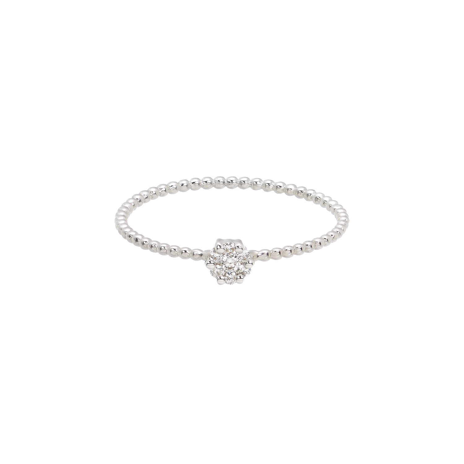 DIAMOND RING 18K WHITE GOLD