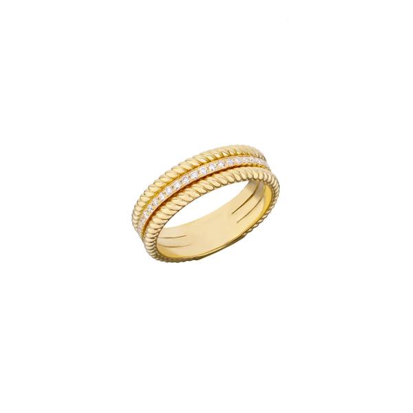 DIAMOND RING 18K YELLOW GOLD