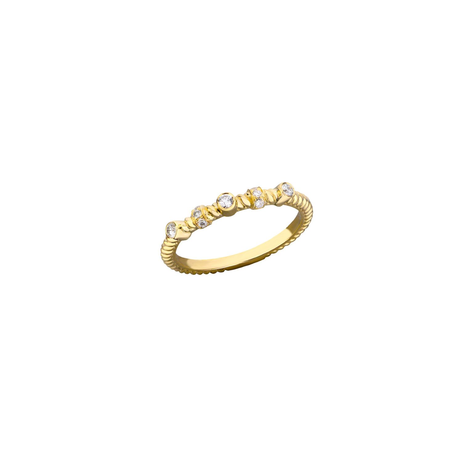 DIAMOND RING 18K YELLOW GOLD