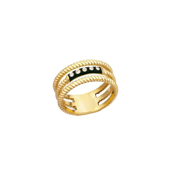 DIAMOND RING 18K YELLOW GOLD