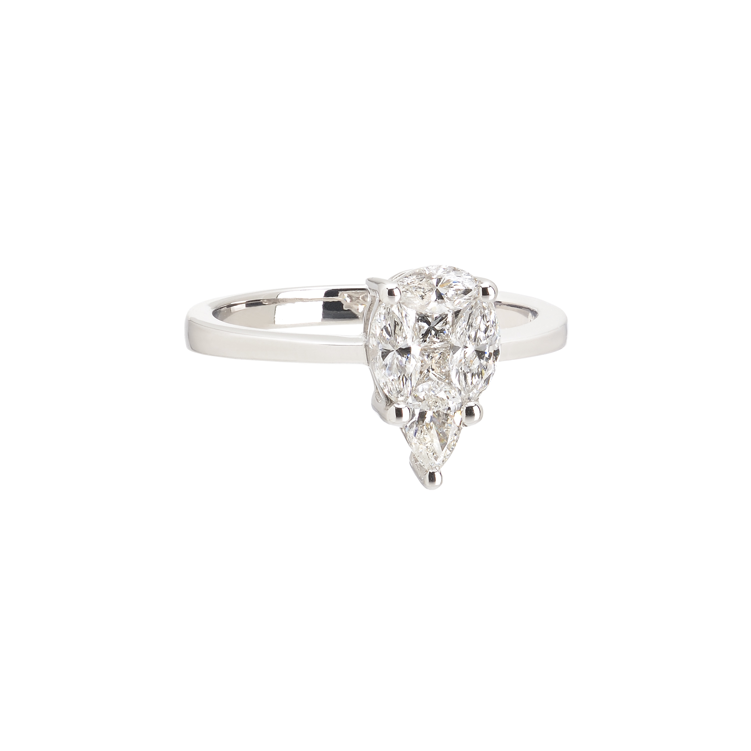 DIAMOND RING 18K WHITE GOLD