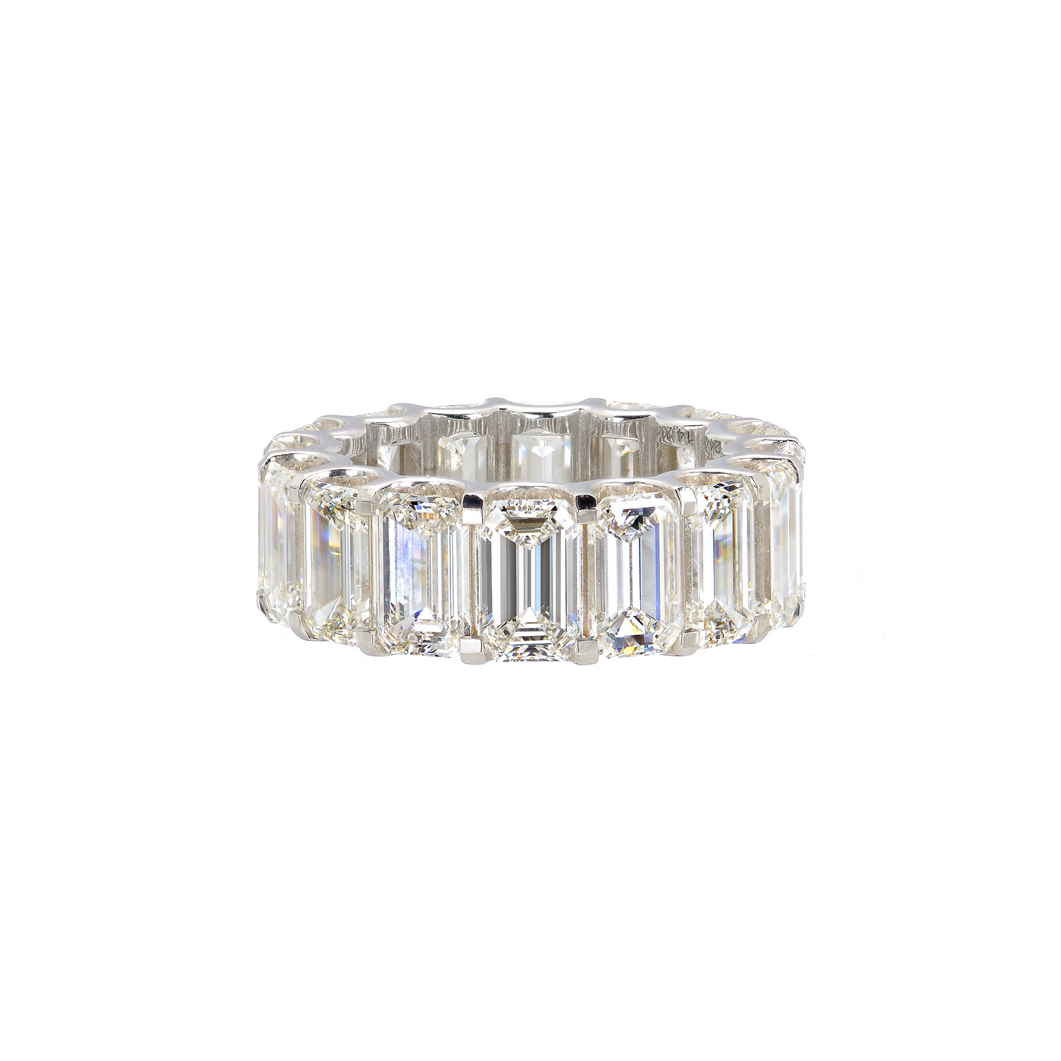 ETERNITY DIAMOND RING 18K WHITE GOLD