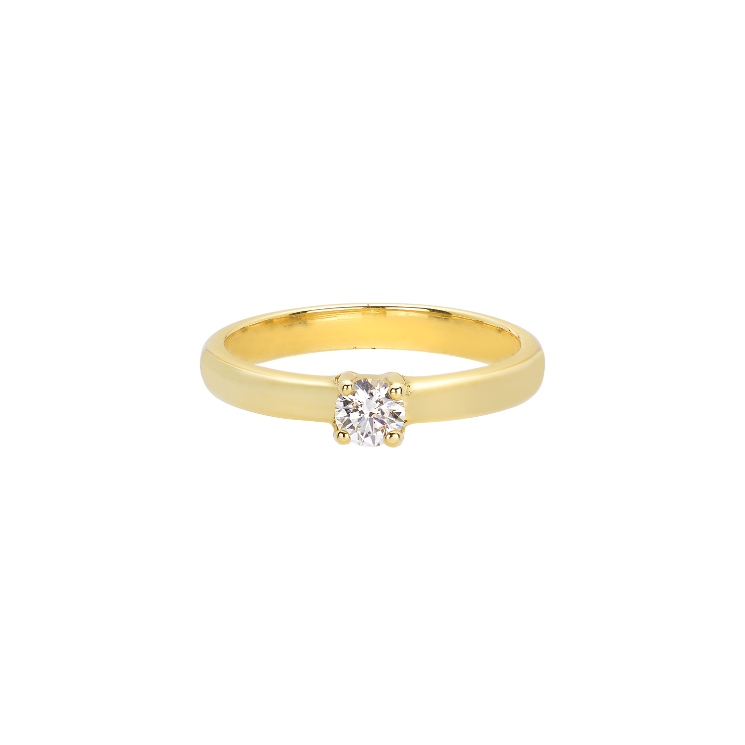 18K SOLITAIRE RING WITH BRILLIANT DIAMOND & GIA CERTIFICATE