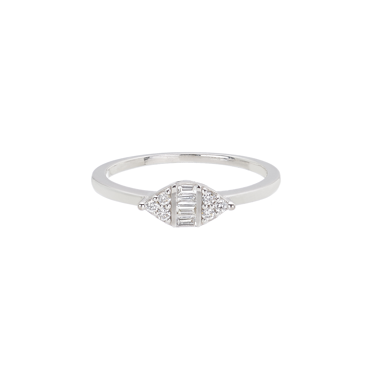 DIAMOND RING 18K WHITE GOLD