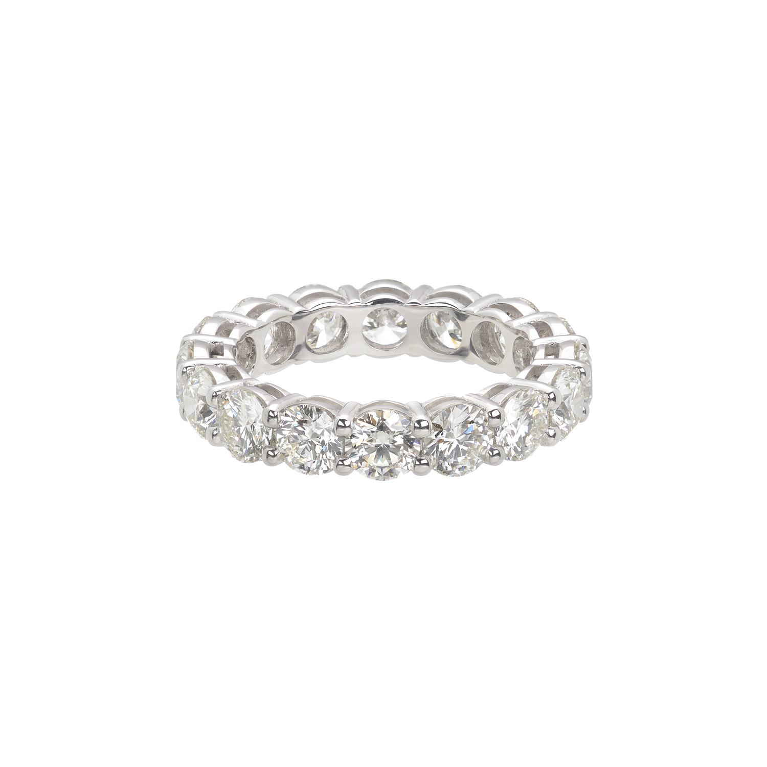ETERNITY DIAMOND RING 18K WHITE GOLD