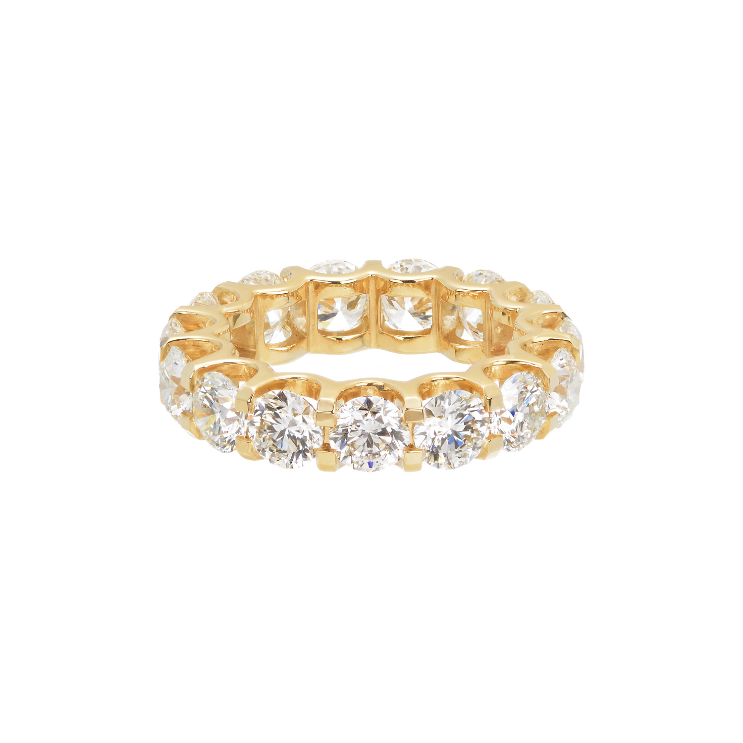 ETERNITY DIAMOND RING 18K YELLOW GOLD