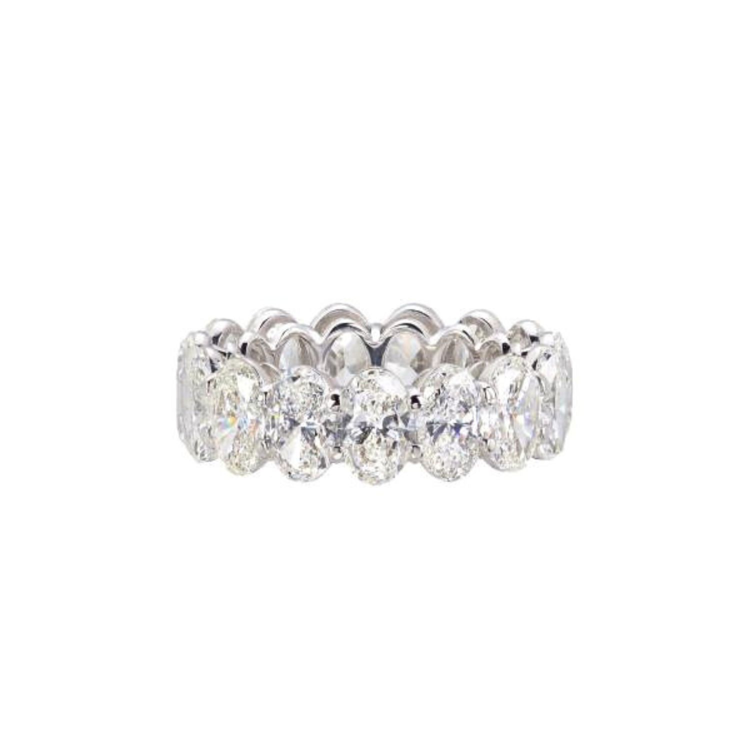 ETERNITY DIAMOND RING 18K WHITE GOLD
