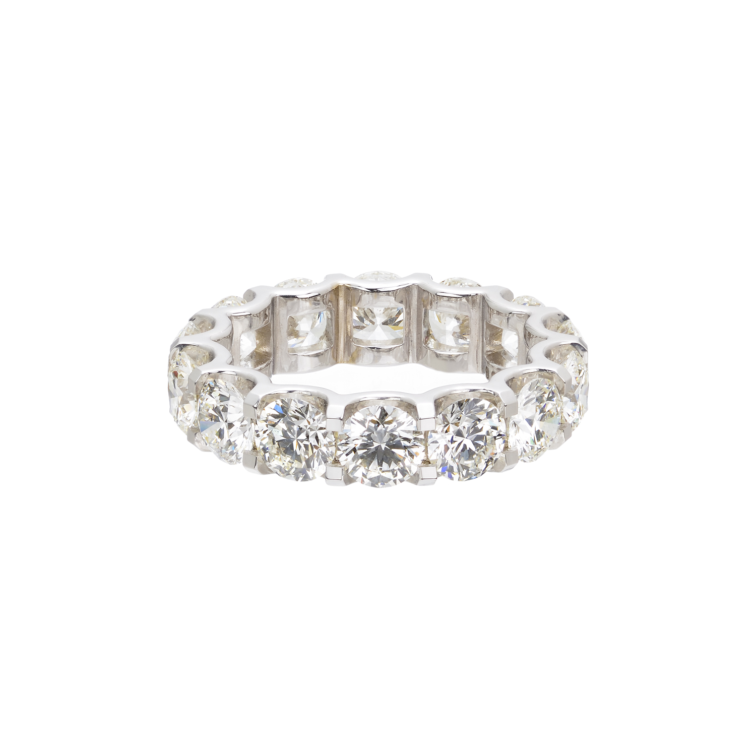 ETERNITY K18 WHITE GOLD RING WITH DIAMONDS