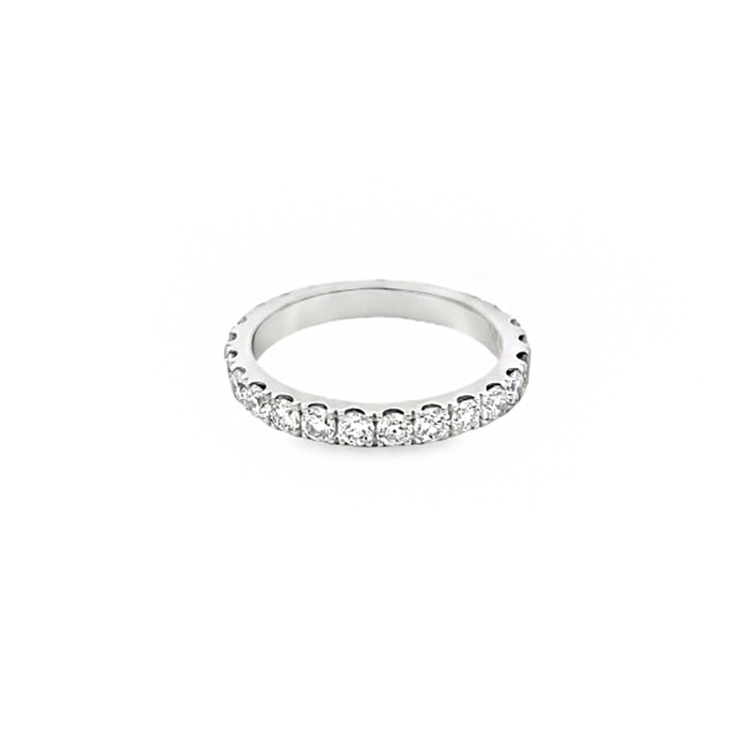 ETERNITY RING IN 18K WHITE GOLD WITH DIAMONDS