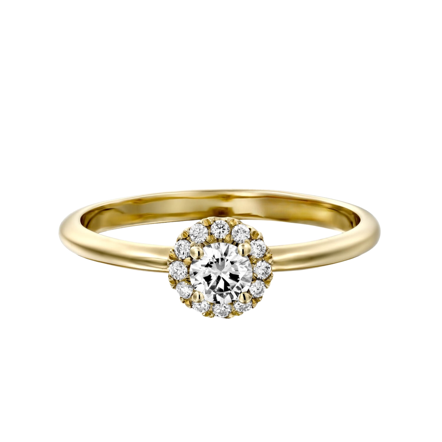 18K GOLD RING WITH DIAMONDS & GIA CERTIFICATE