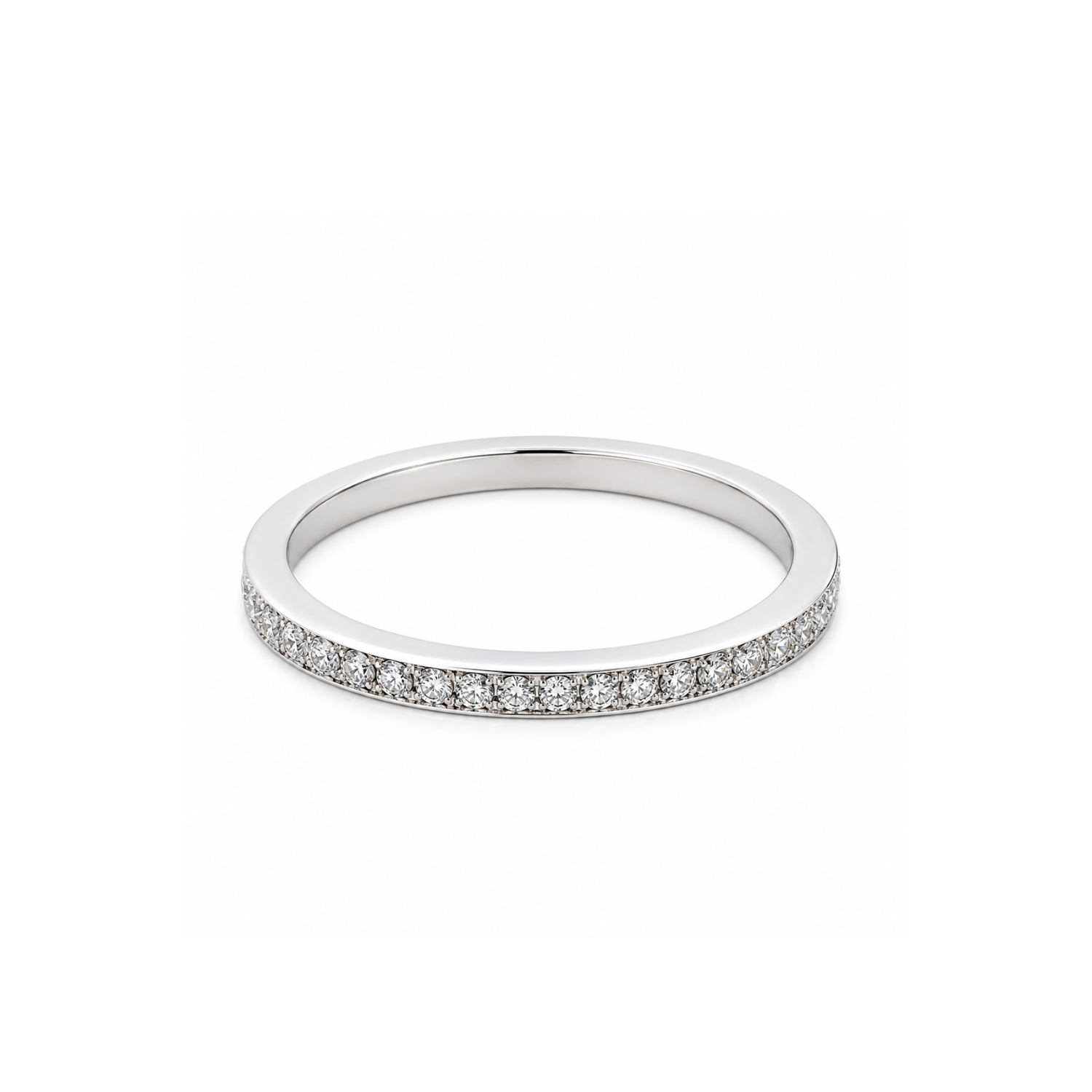 18K WHITE GOLD RING WITH DIAMOND