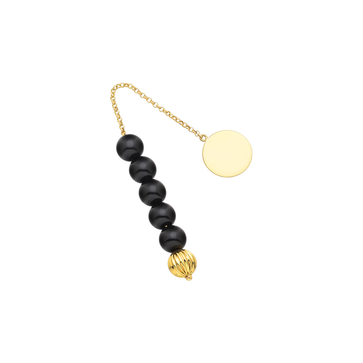 BEGLERI WITH ONYX 18K YELLOW GOLD