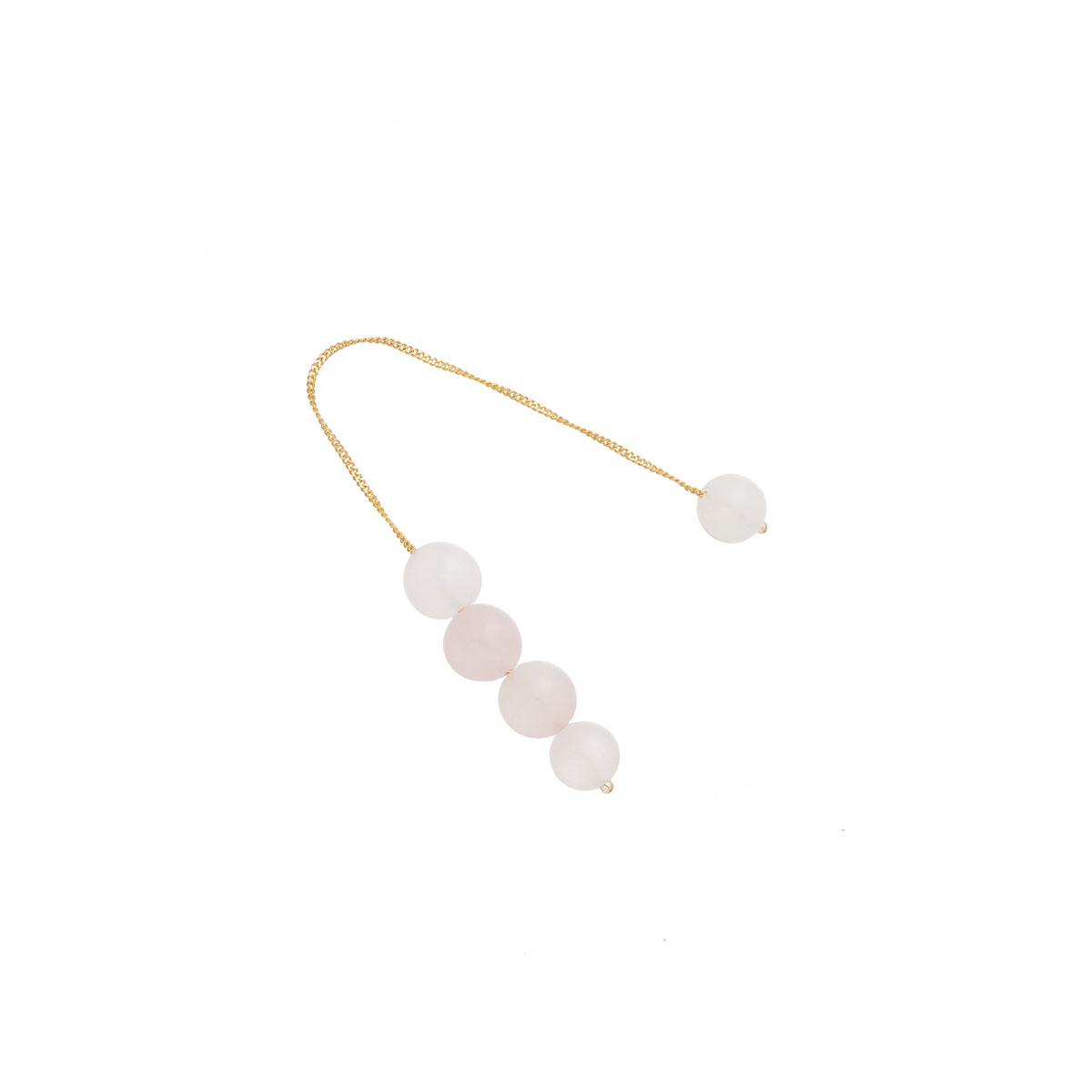 BEGLERI WITH ROSE QUARTZ K18 YELLOW GOLD