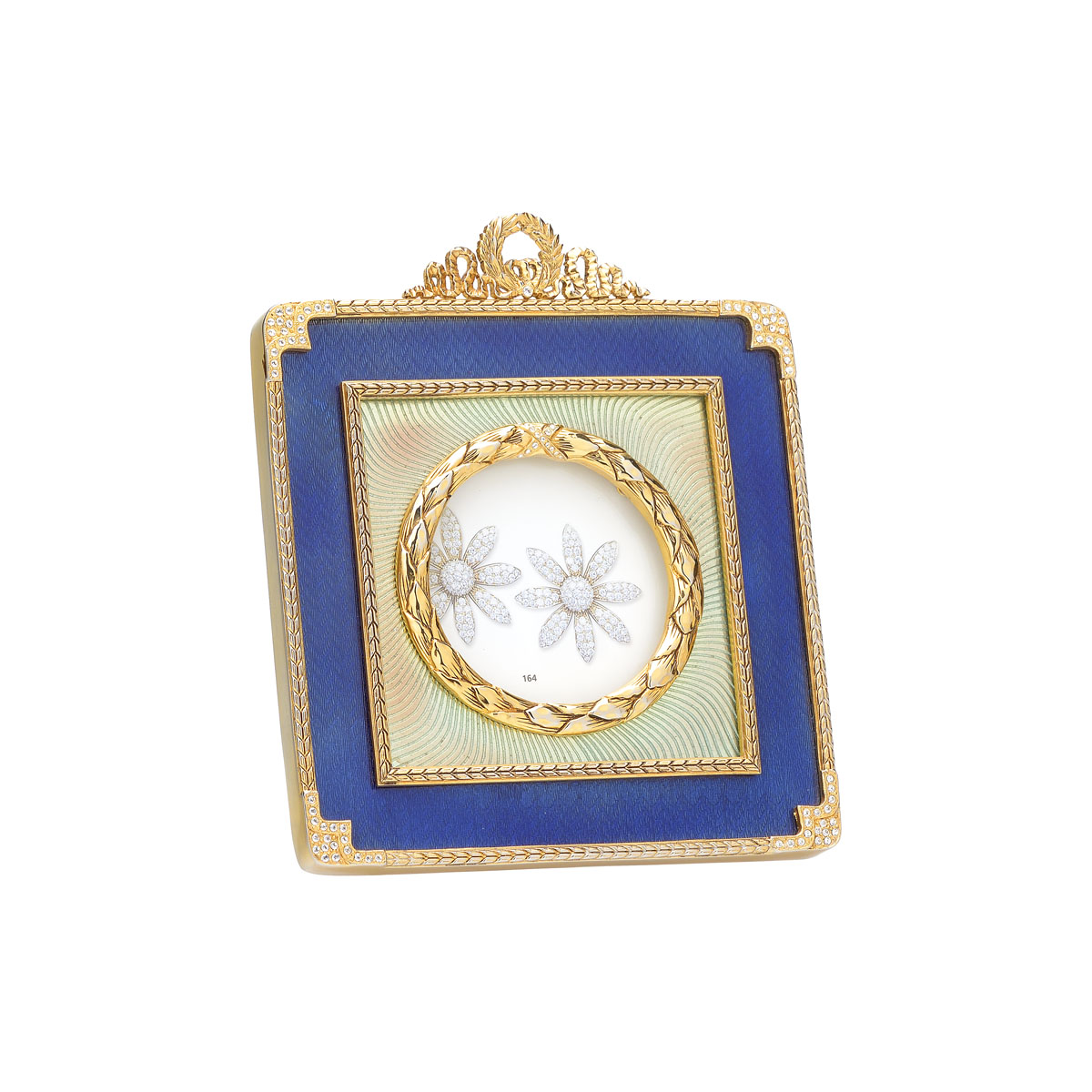 PICTURE FRAME GOLD PLATED WITH ENAMEL