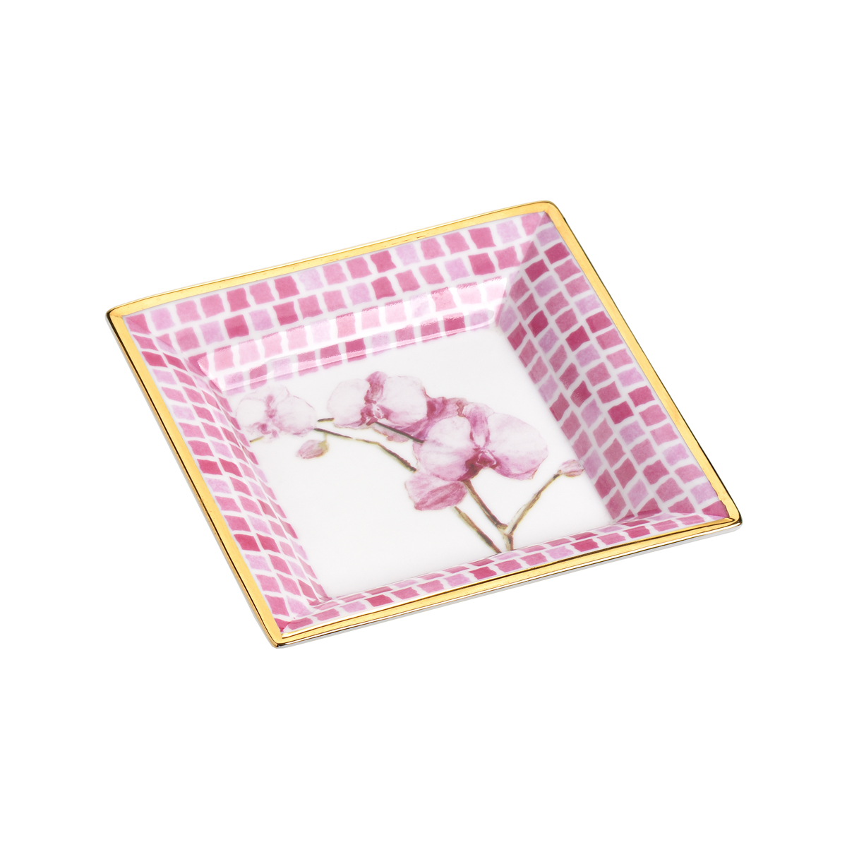 PORSELAINE ASHTRAY WITH FLOWER