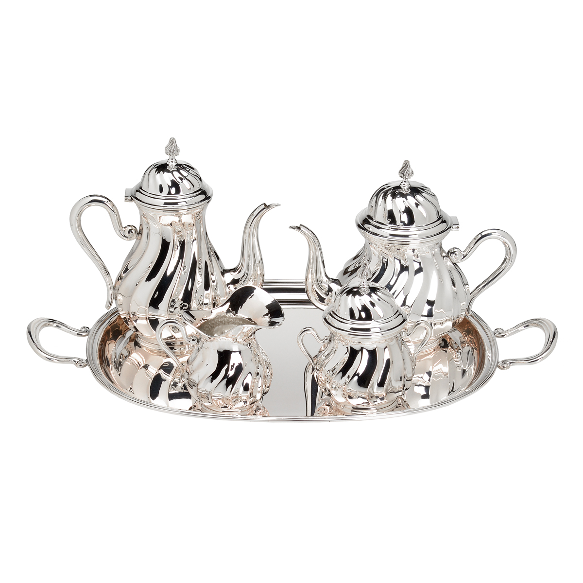 SILVER COFFEE SERVING TRAY