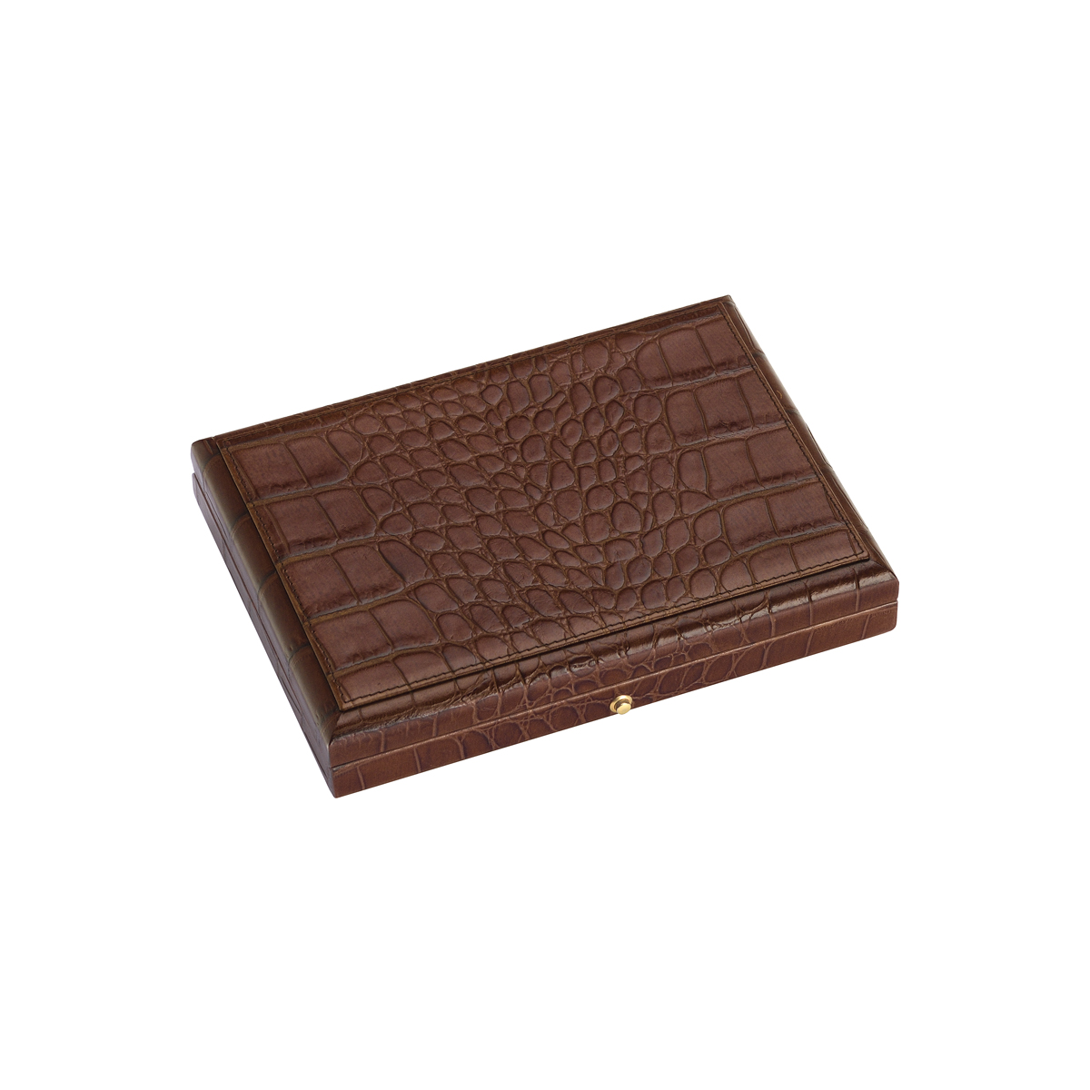 DAVIDOFF HUMIDOR LEATHER CIGAR CASE BROWN