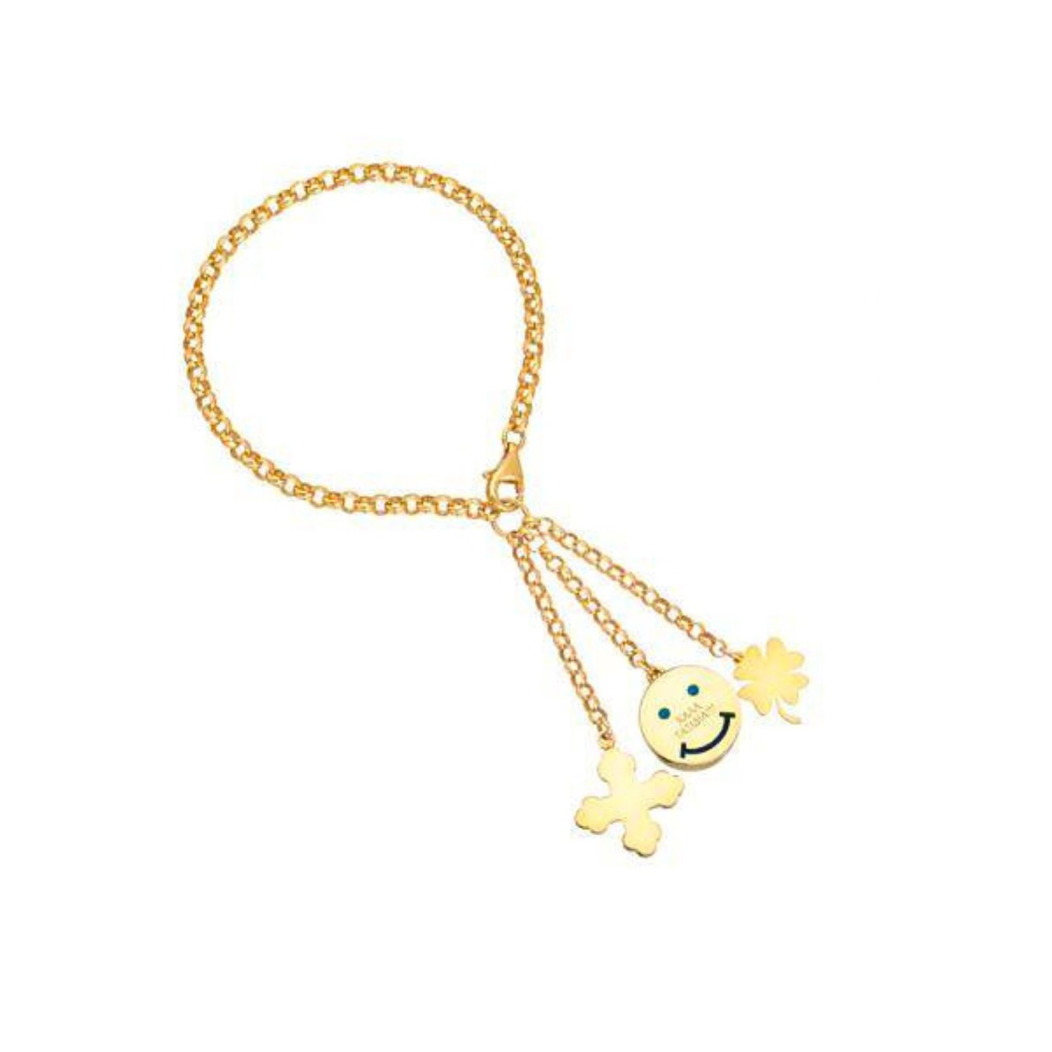 GOLD PLATED KEYCHAIN WITH EYE
