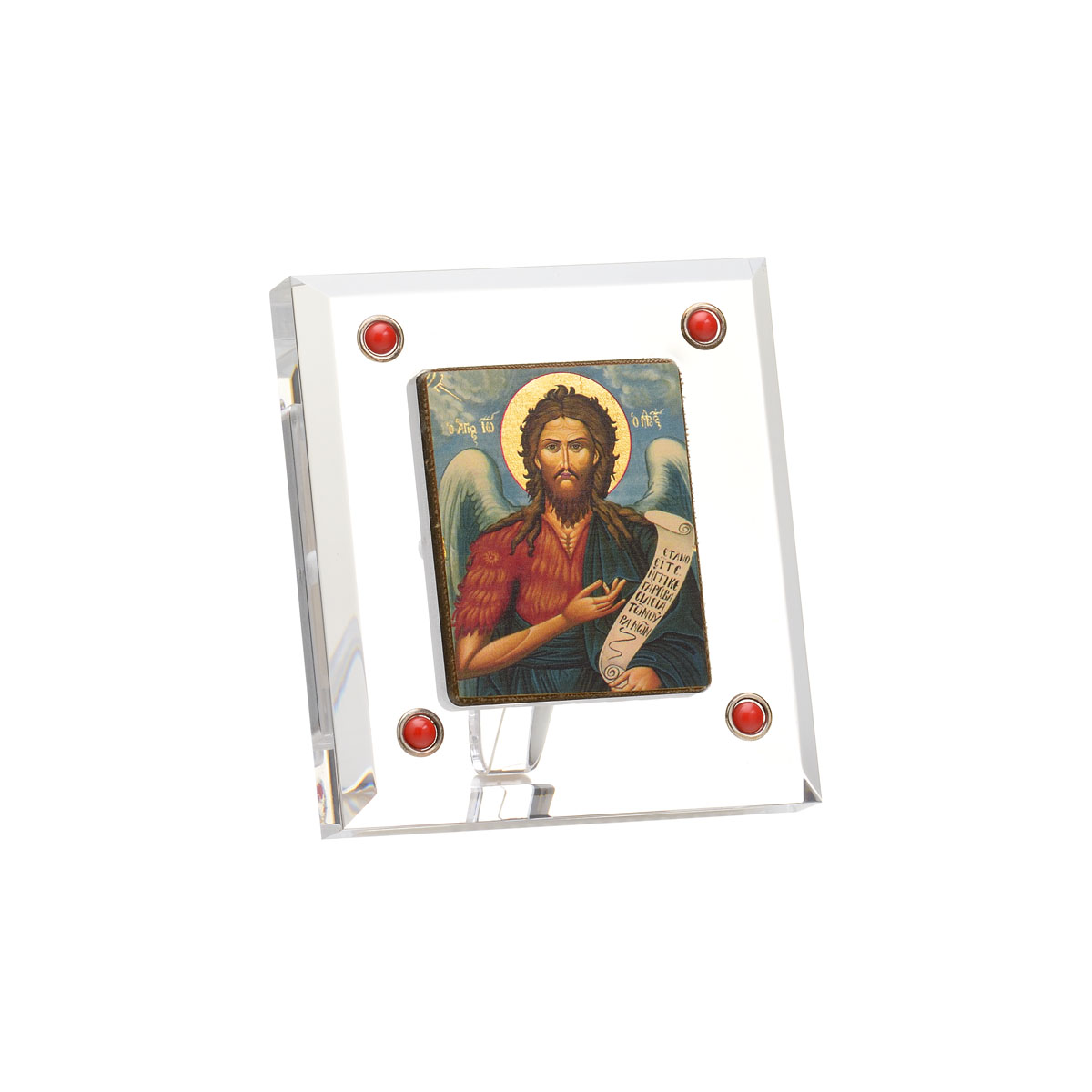 PLEXI FRAME OF SAINT JOHN WITH CORALS