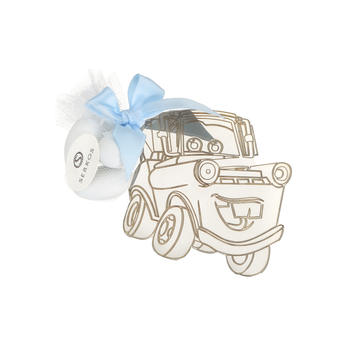 BONBONNIERE SILVER PLATED CAR