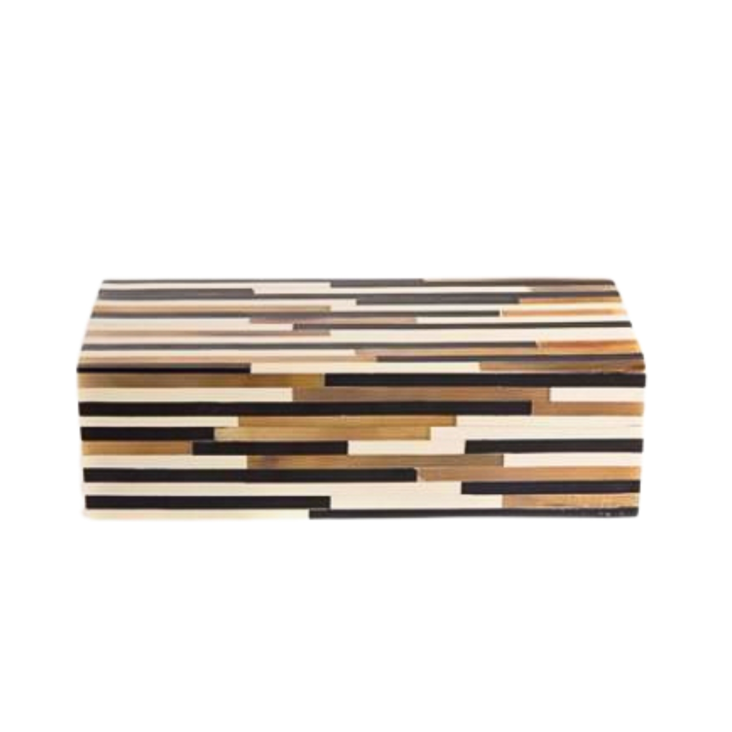 WOODEN BOX WITH WHITE RESIN