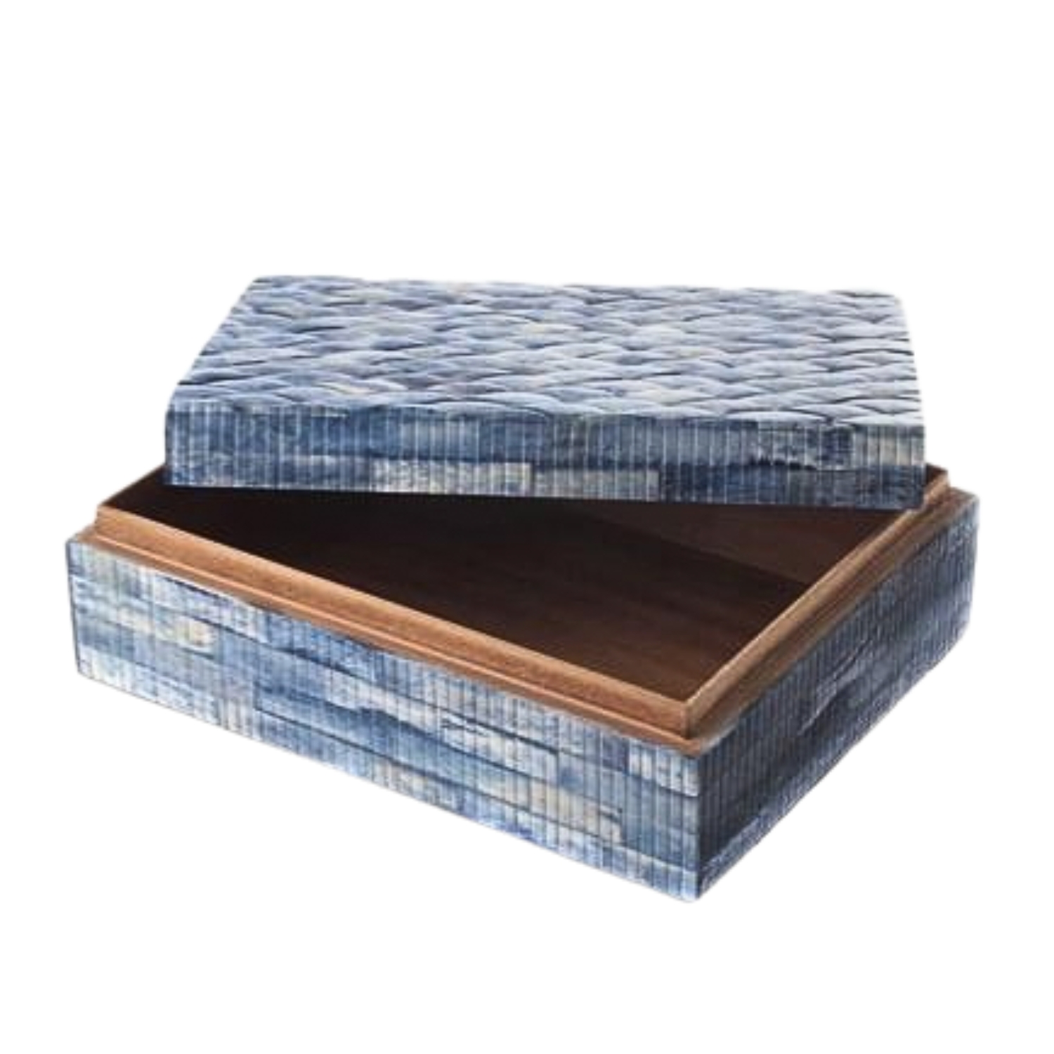 WOODEN BLUE BOX