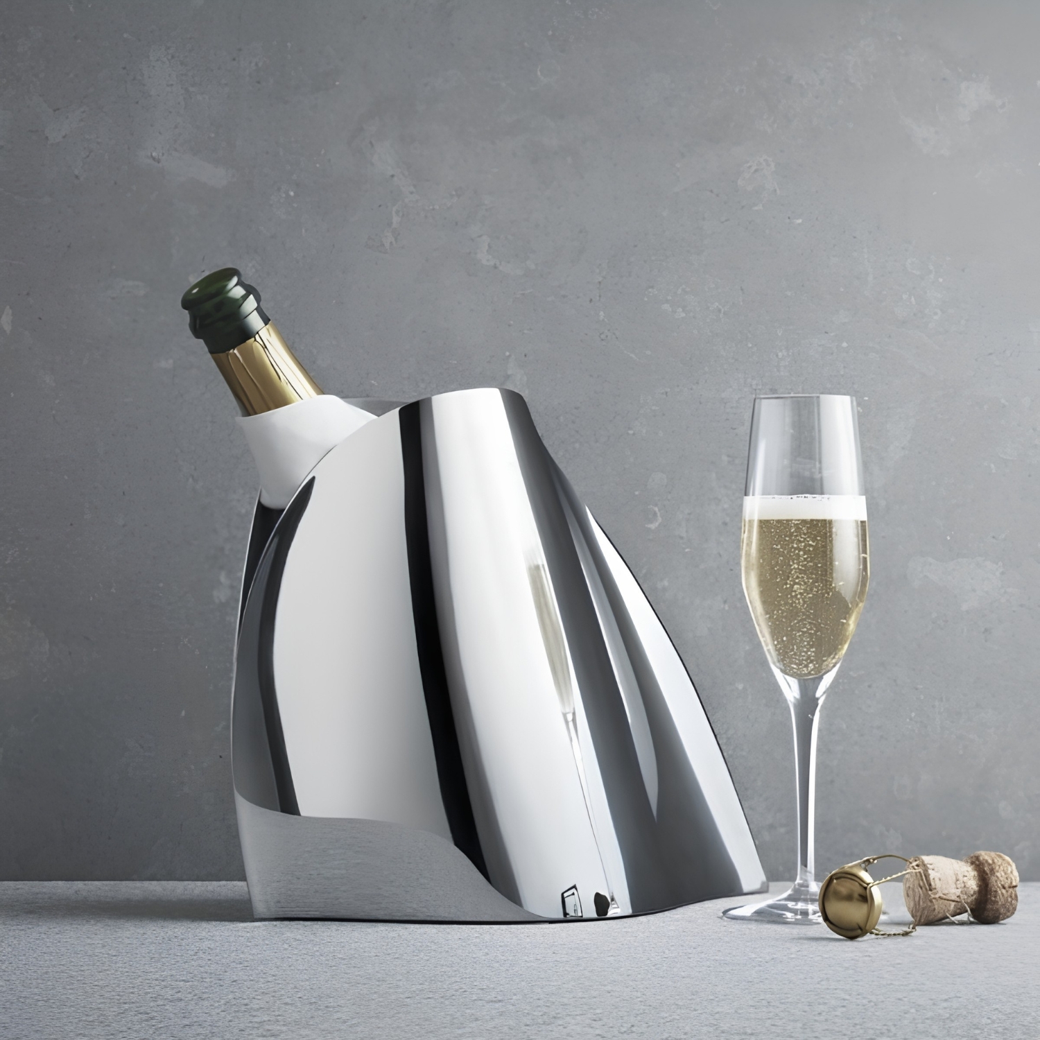 GEORG JENSEN INDULGENCE CHAMPAGNE HOLDER STAINLESS STEEL