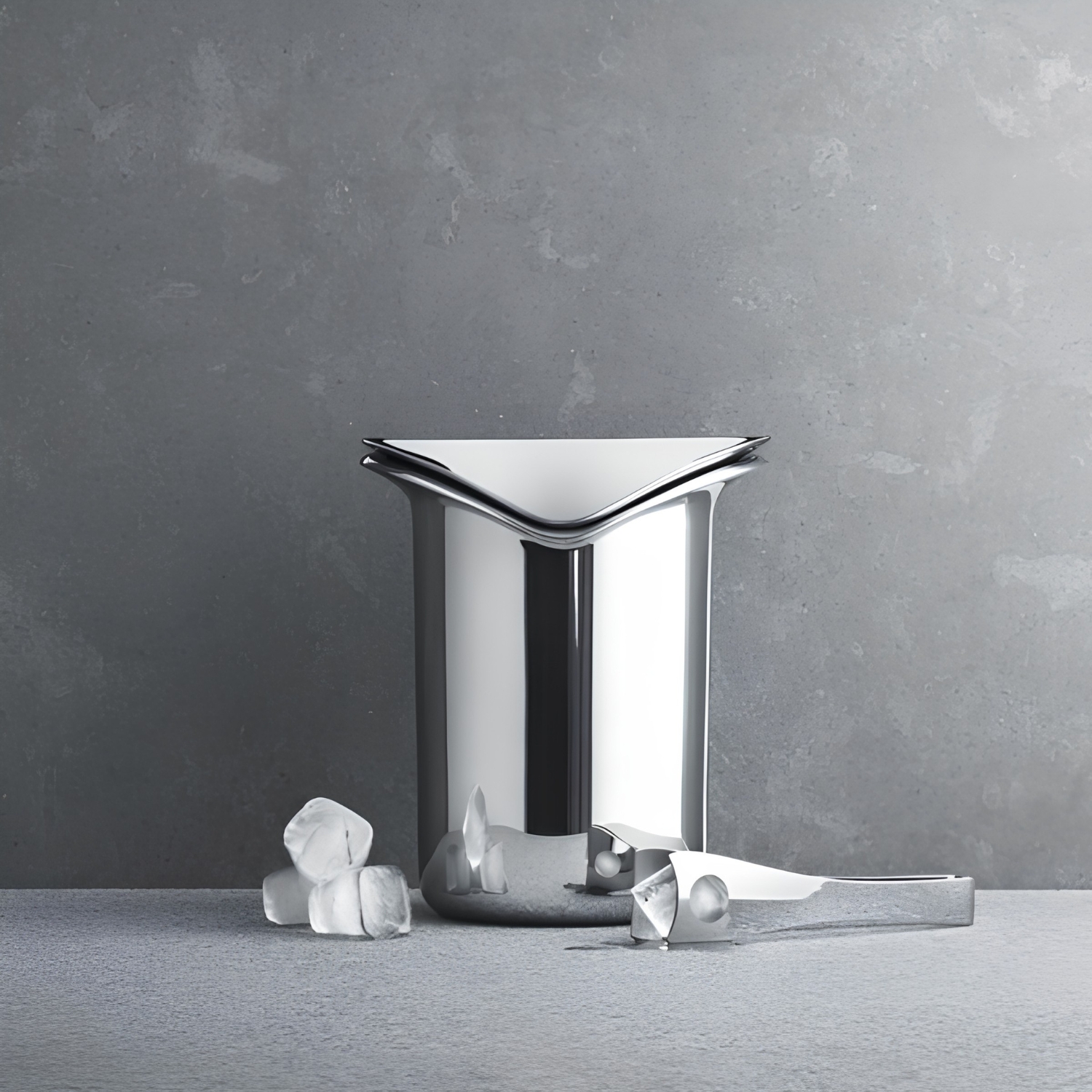 GEORG JENSEN STAINLESS STEEL ICE CUBE HOLDER