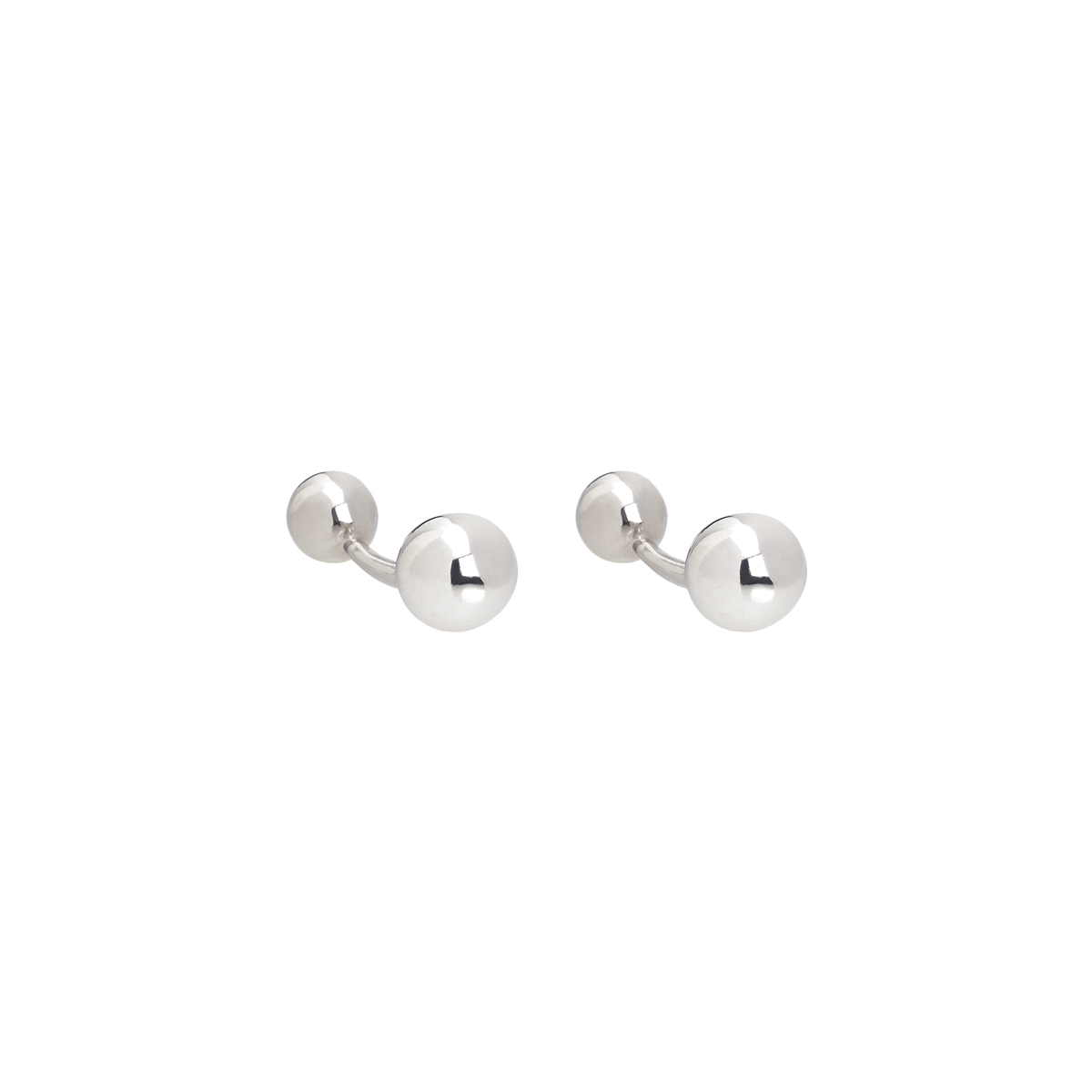 SILVER CUFFLINKS WITH BEADS