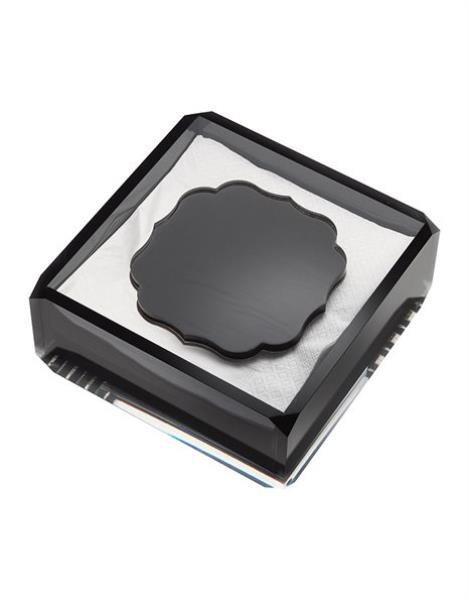 PLEXI NAPKIN CASE BLACK
