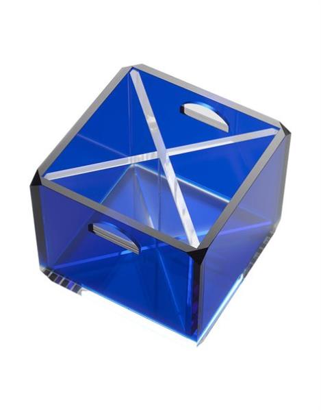 PLEXI CUTLERY CASE BLUE