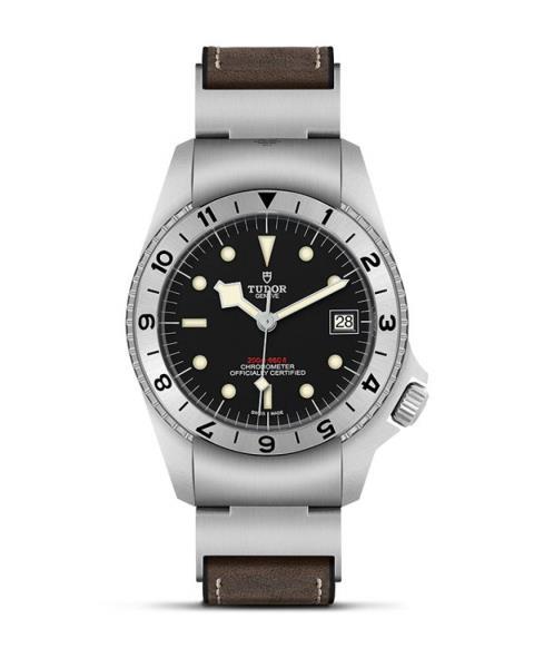 TUDOR BLACK BAY 42mm BLACK INDEX BROWN STRAP ΑΝΔΡΙΚΟ ΡΟΛΟΙ