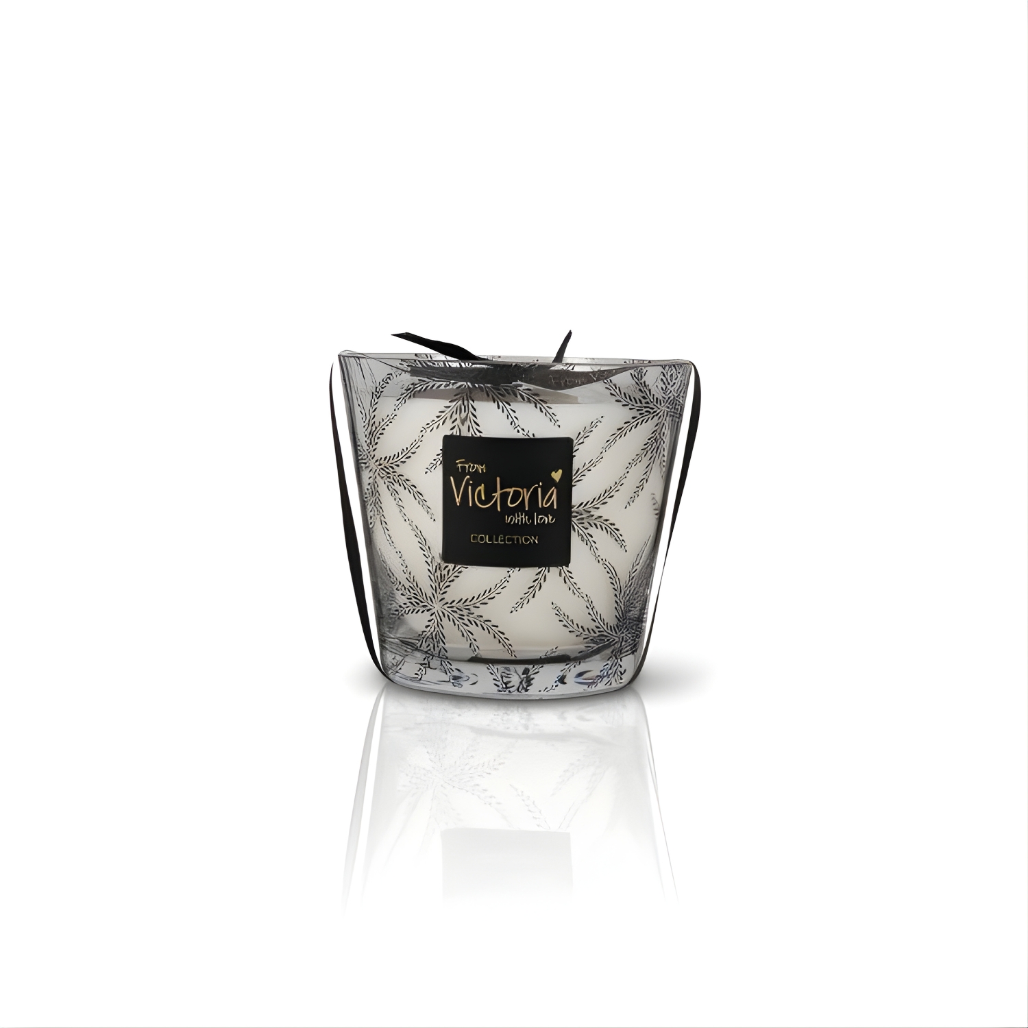 SCENTED CANDLE MEDIUM FERNS BLACK
