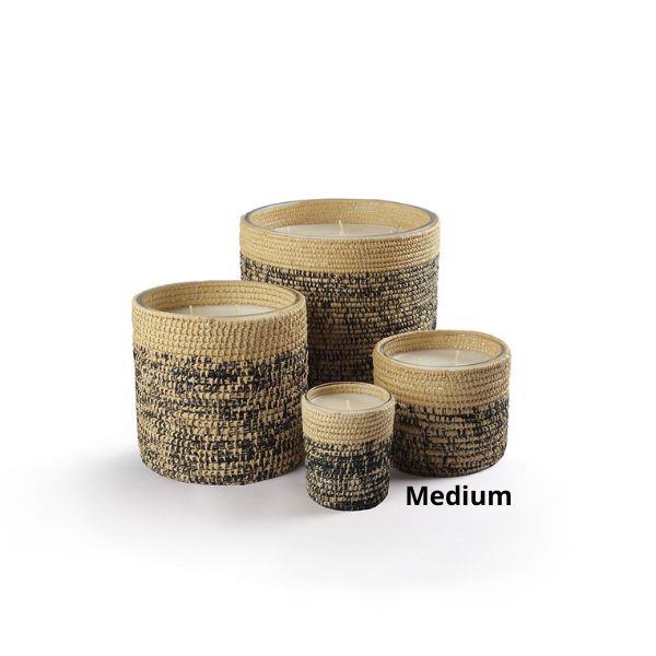 COTE BOUGIE MARRAKECH SCENTED CANDLE MEDIUM RAPHIA RITA FIGUIER