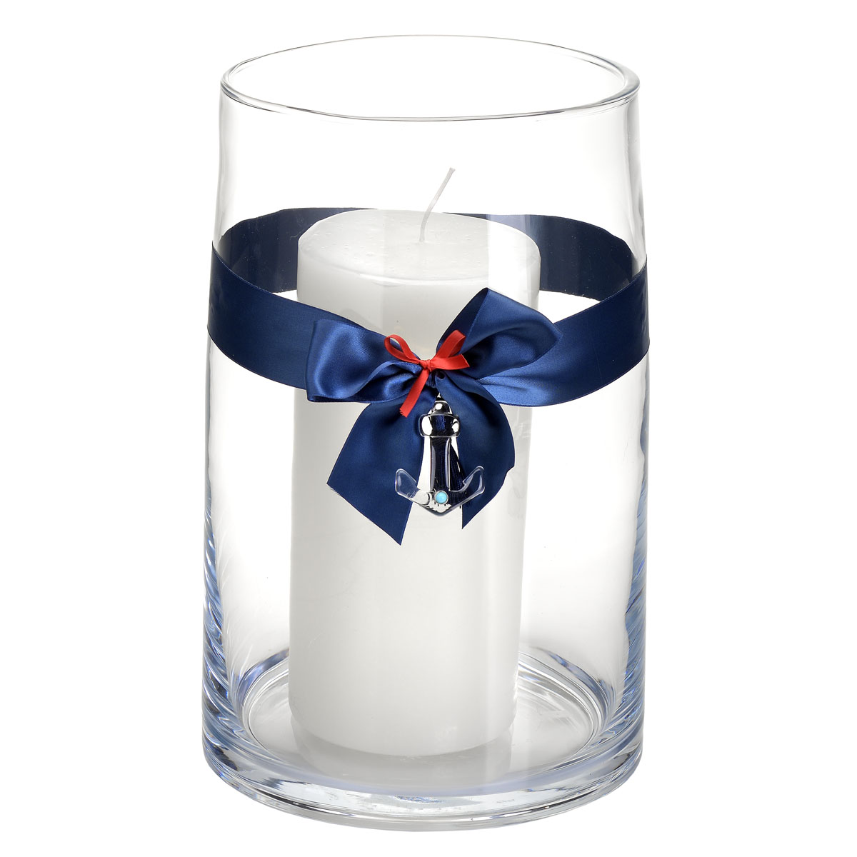 SCENTED CANDLE WITH PLEXI ANCHOR WITH TURQUOISE AND TASSEL