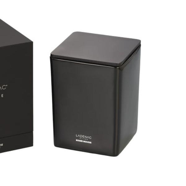 LADENAC MINIMAL BOISSE MOUSSE BLACK CERAMIC SCENTED CANDLE