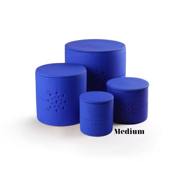COTE BOUGIE MARRAKECH SCENTED CANDLE MEDIUM IZZA BLUE MANDARINE MAJORELLE