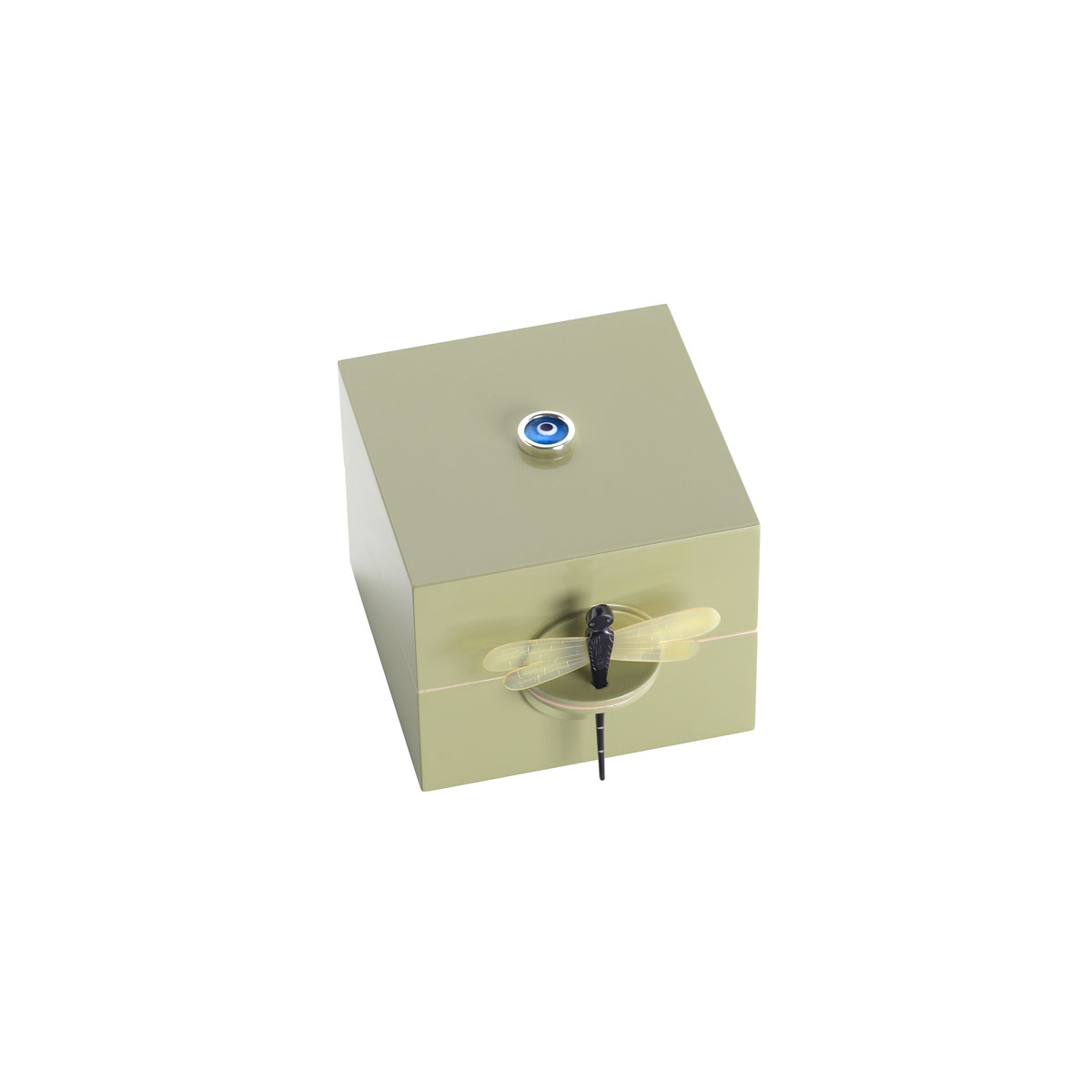 JEWELLERY BOX WOODEN WITH EVIL EYE