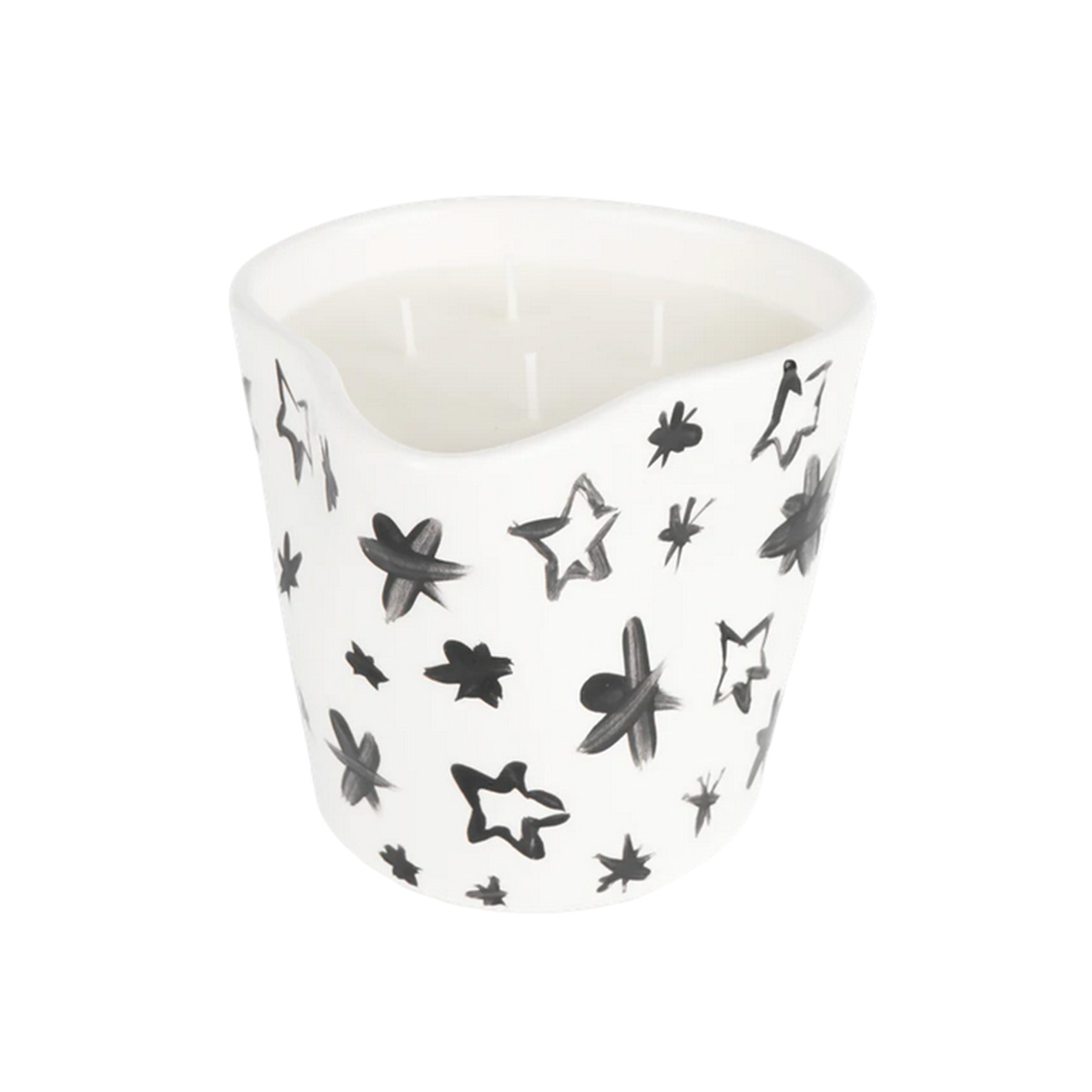 RHEA KALO B&W STARS XL SCENTED CANDLE